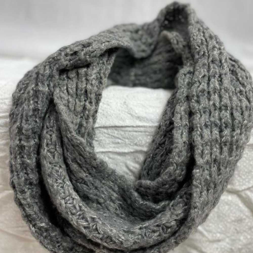 Gray Infinity Scarf